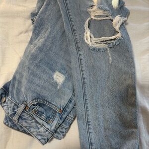 Pacsun High-waisted ripped Mom blue jeans size 25